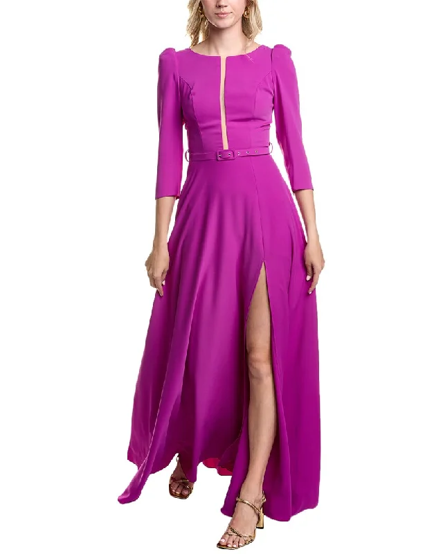 Fashionista Sale Carla Ruiz Belted Gown Dreamy Draping