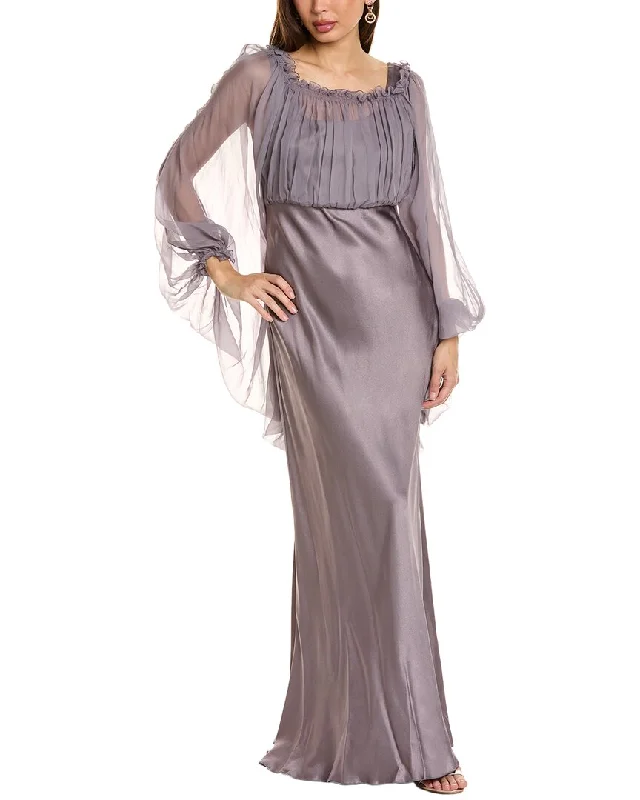 Swimwear Summer Blowout Alberta Ferretti Silk Gown Soft Textures