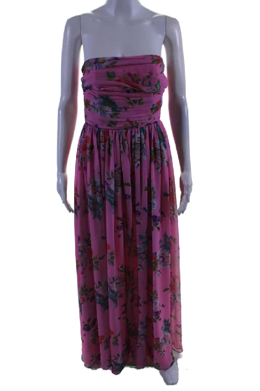 Relaxed Style Sau Lee Womens Camille Gown Pink Hollywood Glam Award - Show Style