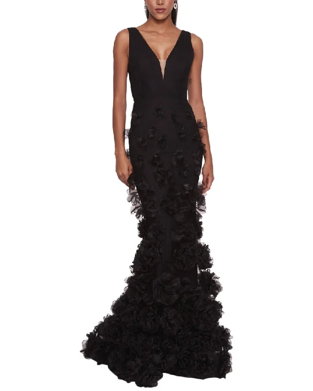 Flash Sale, Don'T Miss Marchesa Notte V-Neck Mermaid Gown Y2K Nostalgic Fashion Look