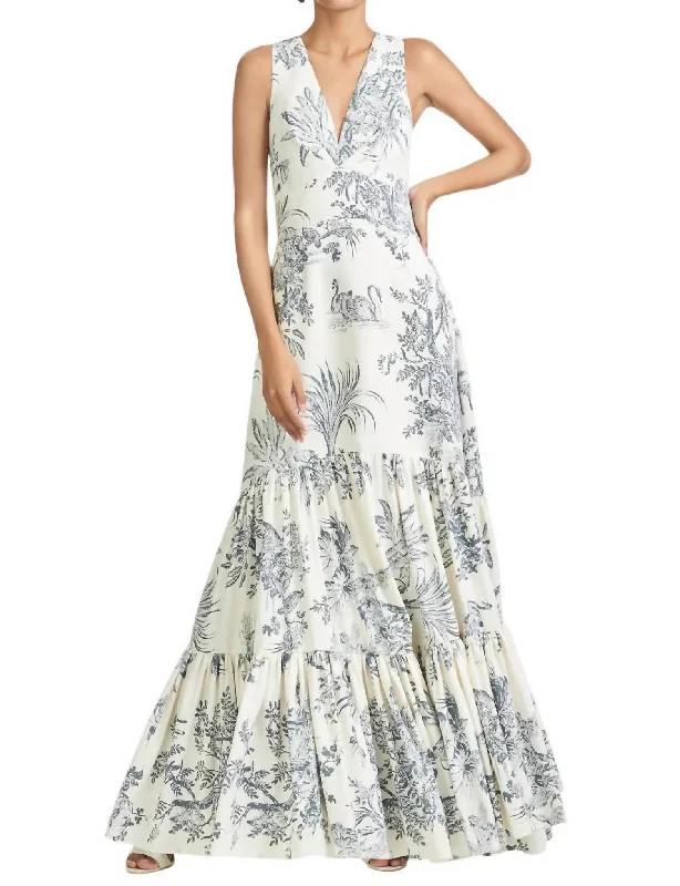 Special Offer For You Rori Gown In Grey Toile Final Clearance