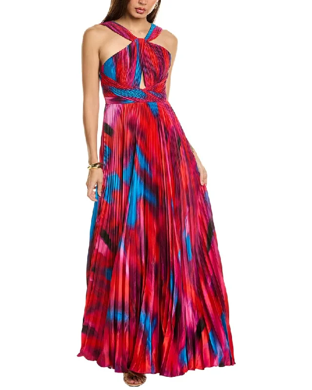 Contemporary Casual Deals AMUR Lindley Halter Gown Save on Classic Elegant Styles