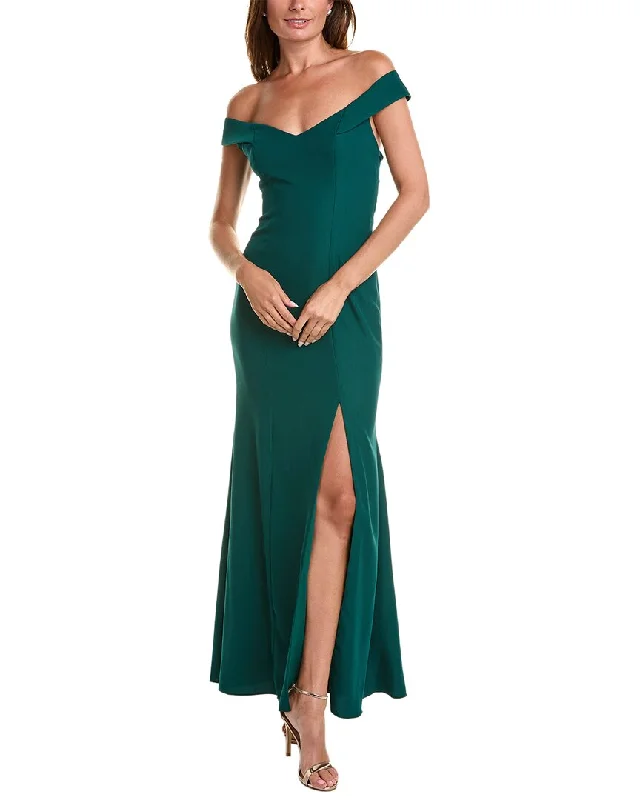 Relaxed Style Deals Dessy Collection Off-the-Shoulder Gown Elegant Contour