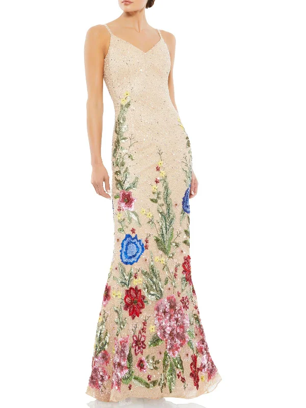 Exclusive Sale Womens Embellished Floral Evening Dress Boho - Chic Festival - Ready Style