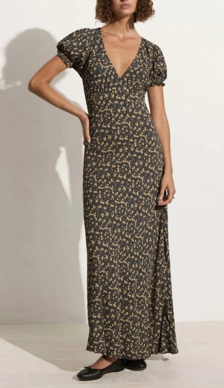 Style Breakthroughs Reis Maxi Dress In Flori Floral Luxury Comfort