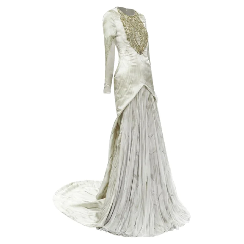 Additional Time-Limited Offers Alexander McQueen Angels Demons embellished chiffon skirt gown Chic Urban Fashion Look