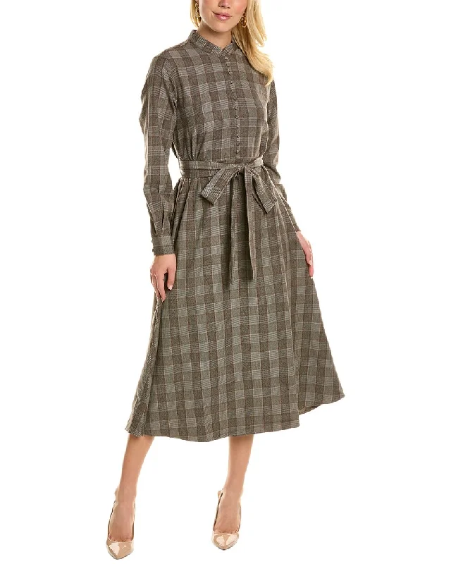 Holiday Attire Sale YAL New York Glen Plaid Midi Dress Final Clearance