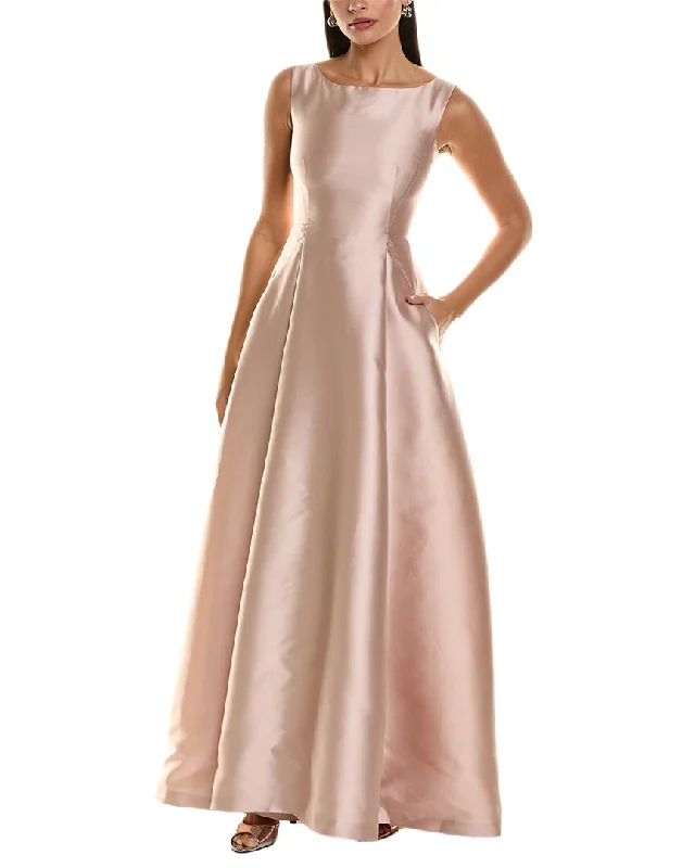 Spring Offer Alberta Ferretti Silk-Blend Gown Playful Elegance