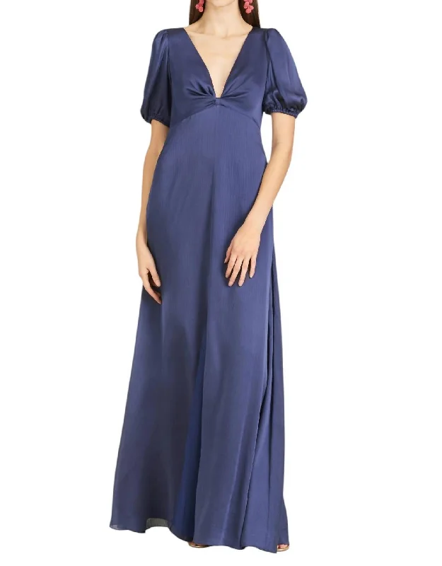 Sophisticated Fashion Alli Gown In Deep Cobalt Big Savings on Minimalist Office Styles