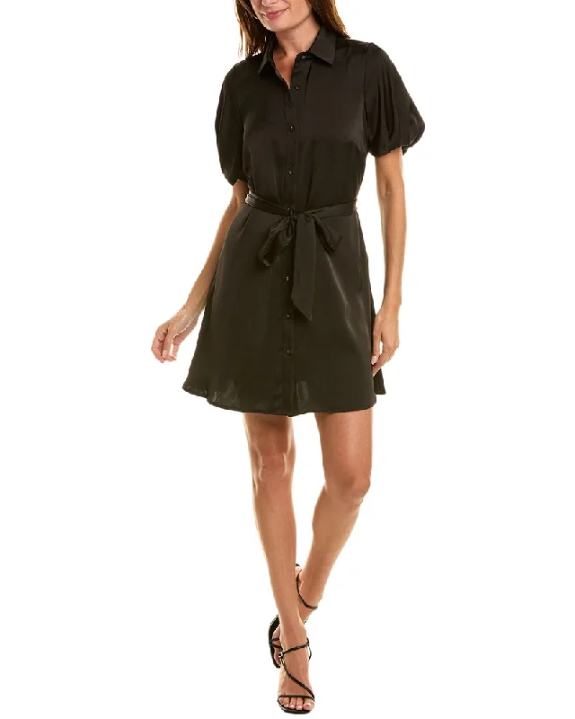 Embrace New Fashion Sam Edelman Fluid Satin Shirtdress Refined Look