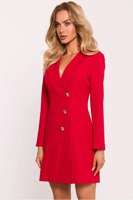 Clearance Sale, All Cheap Moe Long Sleeve Buttoned Blazer Mini Dress Graceful Movement