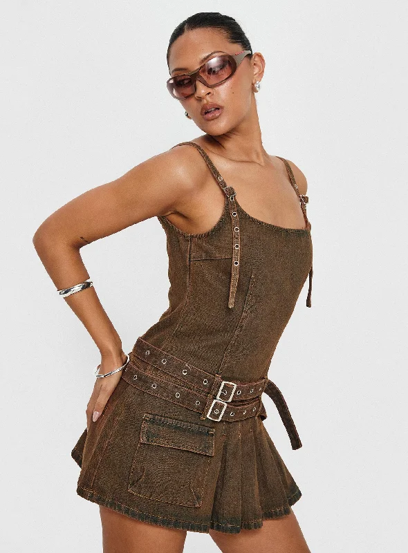 Vintage-Inspired Style Offers Biker Mini Dress Petrol Vintage Look