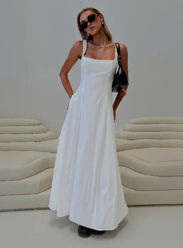 You'Ll Love Us Because You Can Maxi Dress White Luxury Style