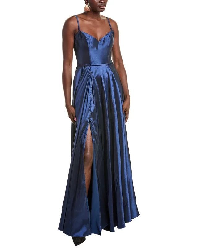 Seize Bargains Rene Ruiz Spaghetti Strap Gown Romantic Flair