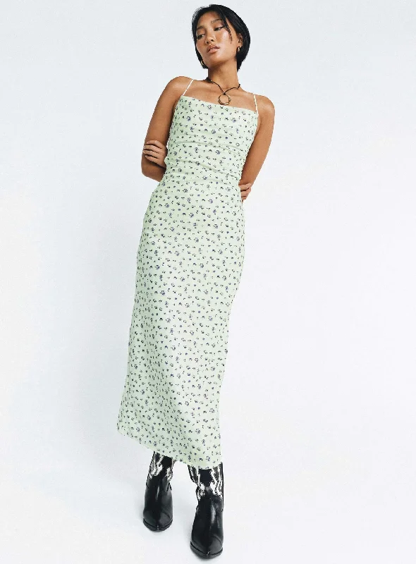 Top Deals Malabar Maxi Dress Mint / Floral Classic Appeal