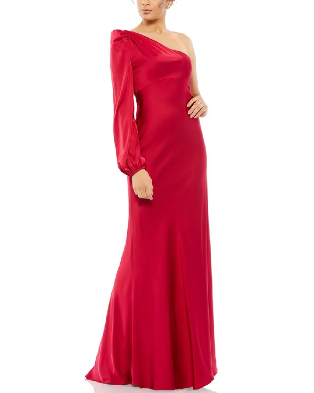 Chic And Edgy Mac Duggal Trumpet gown Save on Classic Elegant Styles