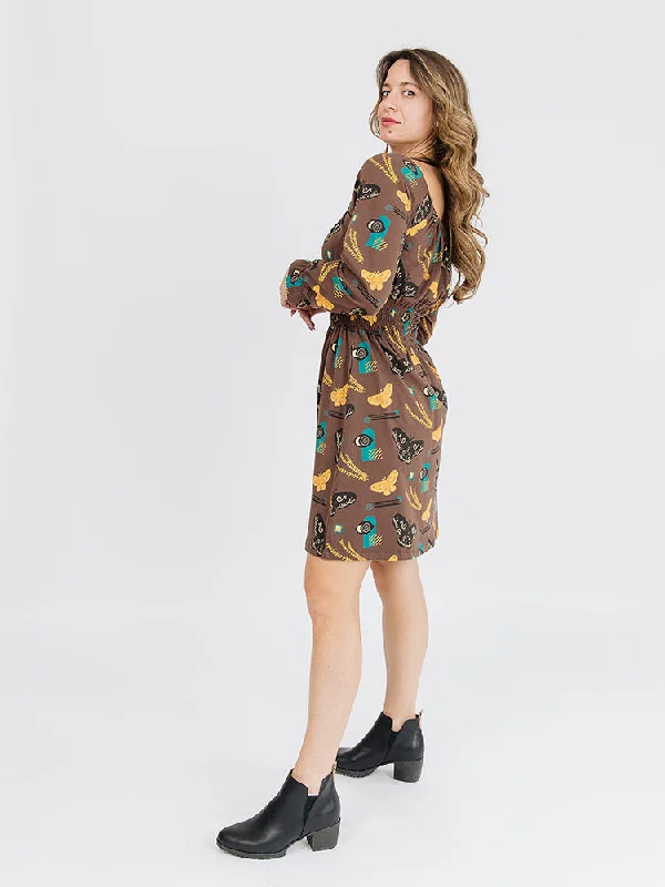 Cozy Chic Promotions Juliet Mini Dress - Autumn Quilt Contemporary Chic