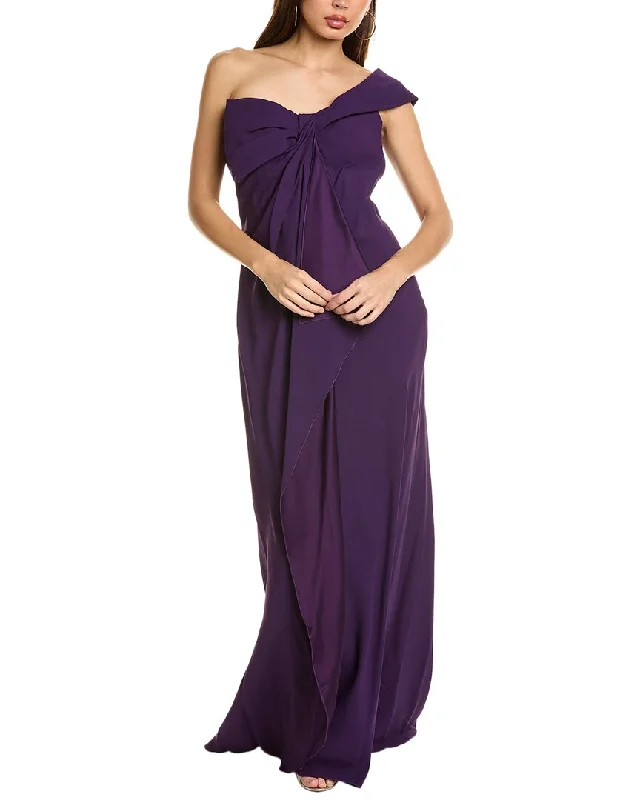 Hot Items Alberta Ferretti Bow Bodice Gown Effortless Comfort