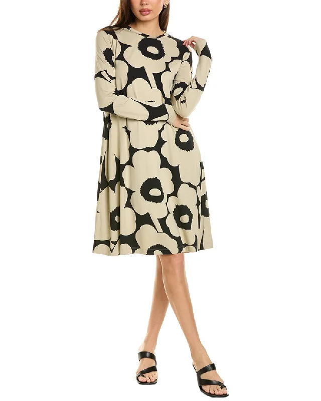 Trendy Styles Marimekko Terassi Unikko Midi Dress Boho Chic