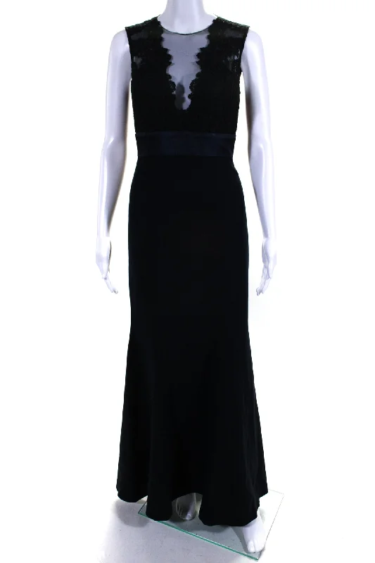 Unbeatable Deals Theia Womens Deep Midnight Gown Blue Graceful Movement