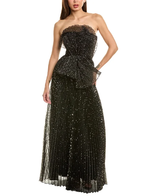 New Styles Just In Alberta Ferretti Accordion Pleated Gown Classic Charm