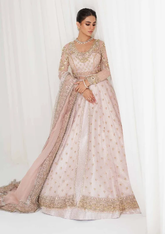 Feminine Luxe Style Sale Pakistani Bridal Outfit in Open Pishwas Lehenga Style Luxury Style