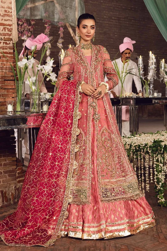 Athleisure Style Sale Pink Pakistani Bridal Outfit in Frock Lehenga Style Casual Weekend Relaxed Style