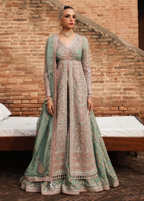 New Season Fashion Preview Sale Pakistani Bridal Dress in Open Kameez and Sharara Style Elevated Style