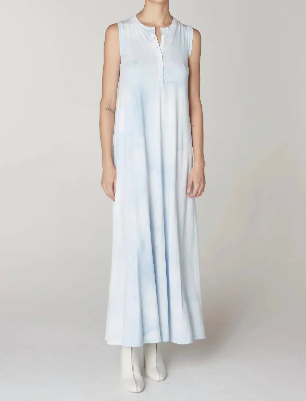 End-Of-Season Clearance Sleeveless Christy Dress In Soft Blue Effortless Grace