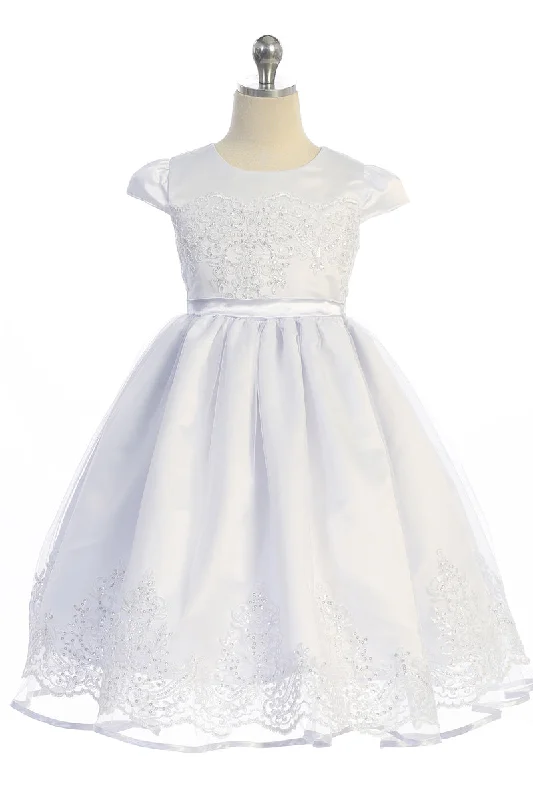 Budget-Friendly Fashion Girls Multi Color Embroidery Junior Bridesmaid Easter Dress 2T-14 Boho - Chic Festival - Ready Style