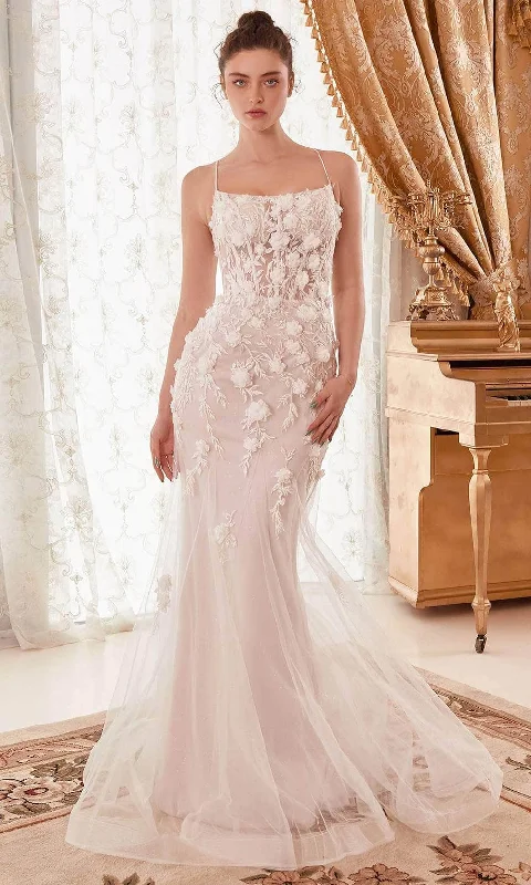 Forward Trendsetter Cinderella Divine WN310 - Straight-Across Neckline Sleeveless Bridal Dress Contemporary Elegance