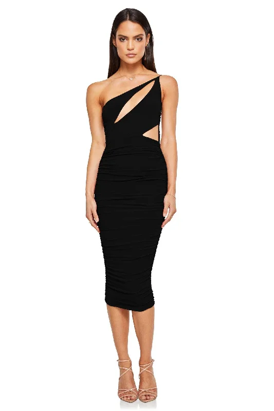 Holiday Glam Nookie Envy Midi Dress - Black Great Deals on Ethnic Cultural Wear