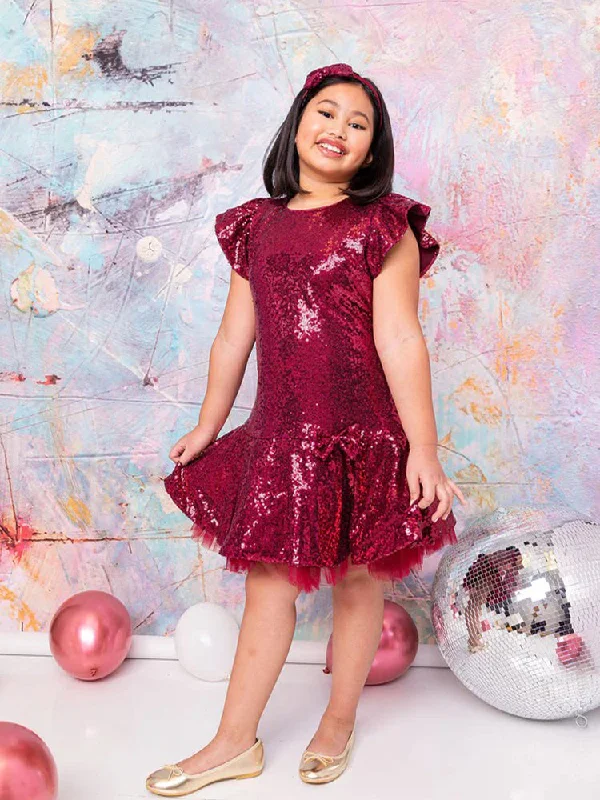 Style Revolution Big Girl Multi Color Sequin Ruffle Tutu Junior Bridesmaid Dress Plus Size 14.5-20.5 Effortless Comfort