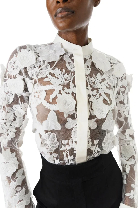 Best Sellers Long Sleeve Lace Blouse Feminine Flow