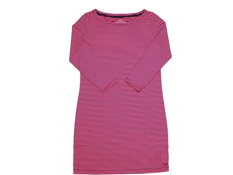 Relaxed Style Sankaty Womens Striped Boatneck T-Shirt Dress Y2K Nostalgic Fashion Look