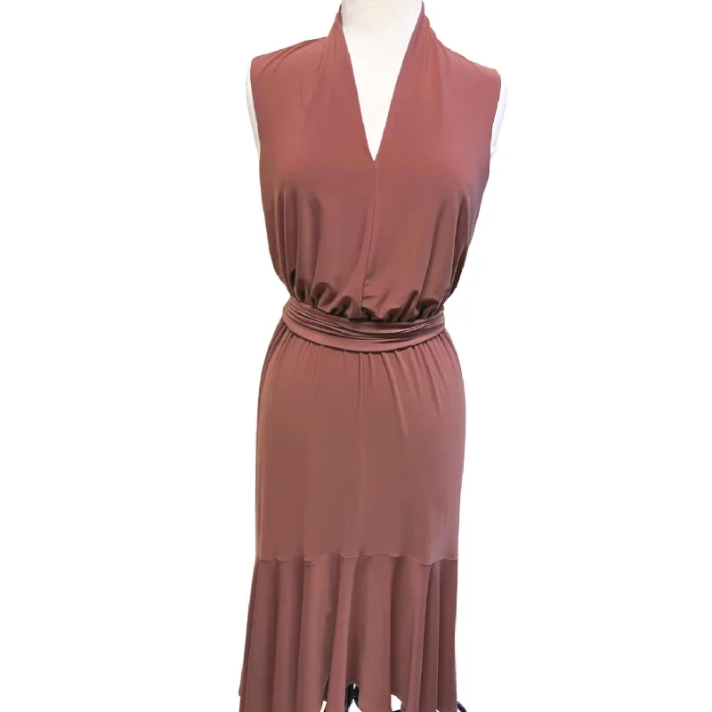 Top Brand Discounts Sleeveless Dress In Espresso Contemporary Elegance