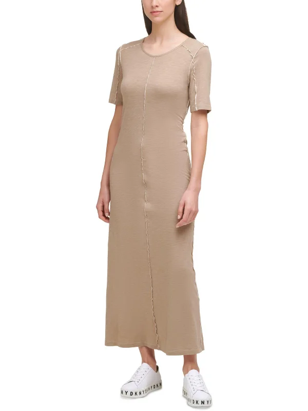 Limited Time Womens Raised Seams Maxi T-Shirt Dress Ethnic Cultural Event Wear