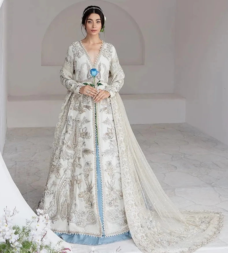 New Styles Just In Open Pishwas Frock and Lehenga Pakistani Bridal Dress Nordic Minimalist Home Look