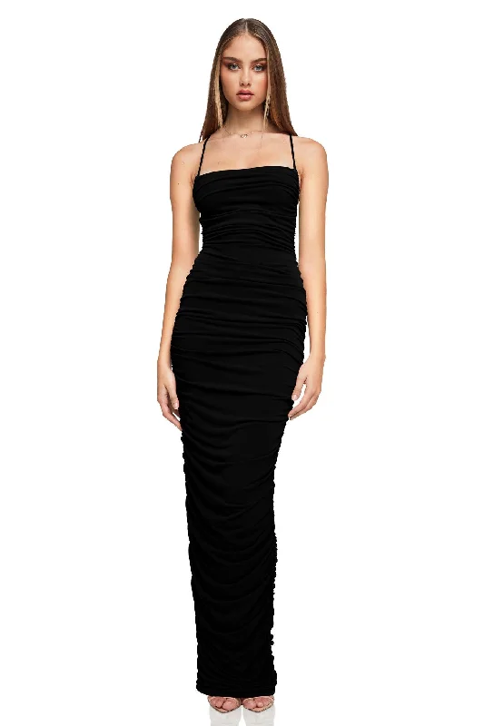 Casual Fashion Nookie Flirt Maxi Dress - Black Chic Urban Fashion Look