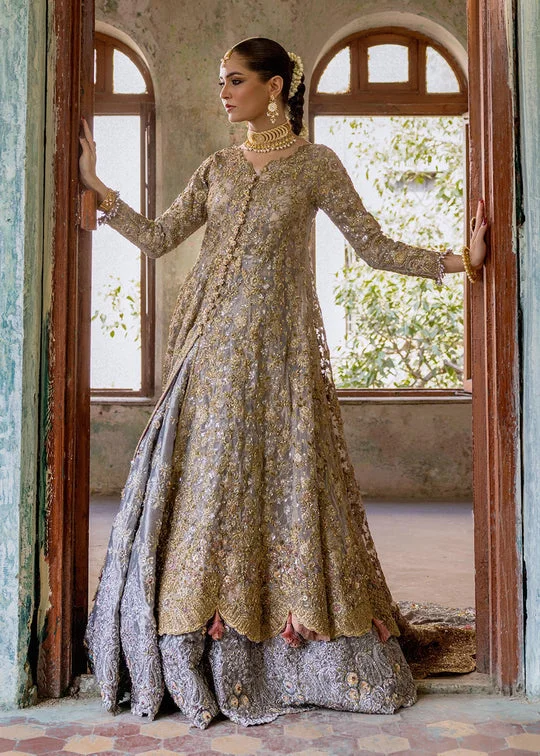 Swimwear Summer Blowout Nomi Ansari Pakistani Bridal Dress in Embellished Gown Lehnga Style Chic Allure