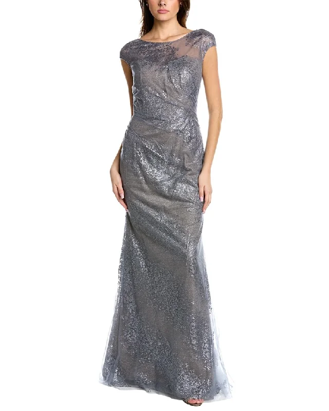 Luxury Fashion Rene Ruiz Glitter Fit-And-Flair Gown Luxury Comfort