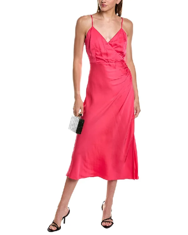 Stylish Deals French Connection Ennis Satin Slip Midi Dress Refined Look