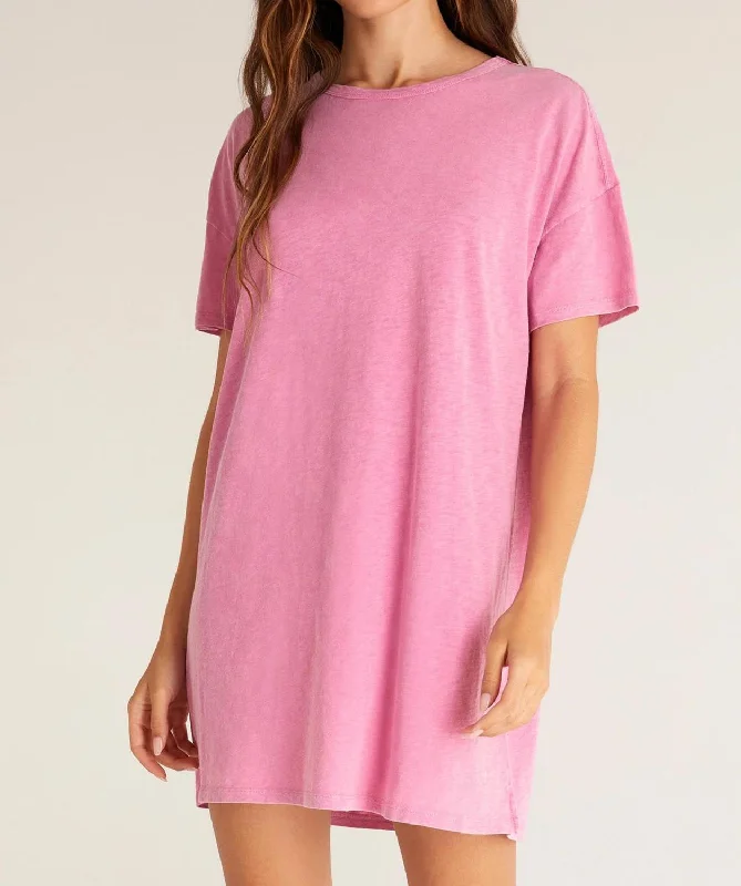 Discount Extravaganza Relaxed T-Shirt Dress in Orchid Pink Limited - Edition Drops