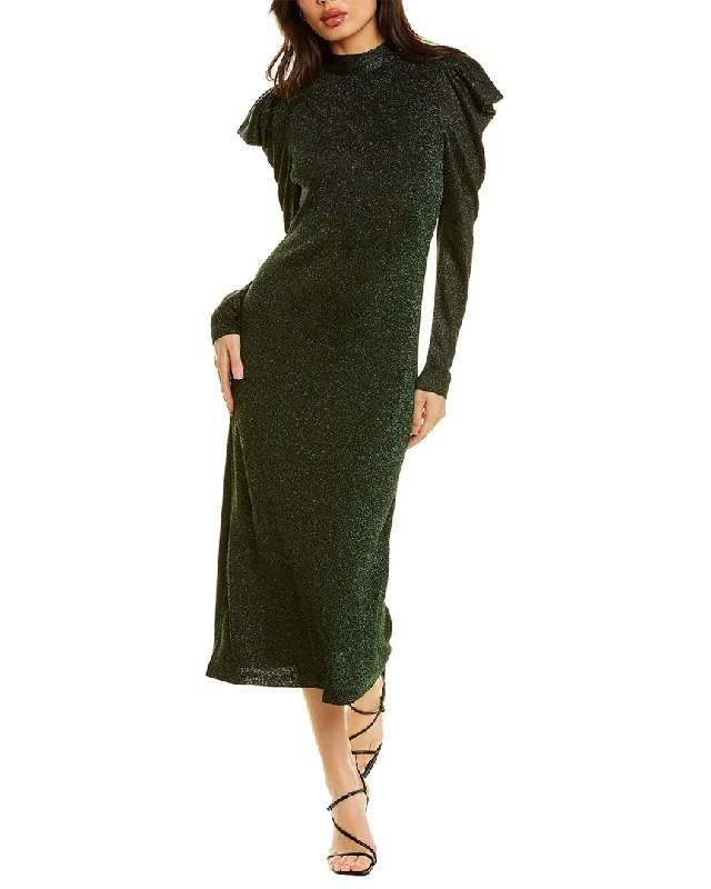 Chic Style Discounts Temperley London Kenny Metallic Gown Refined Simplicity