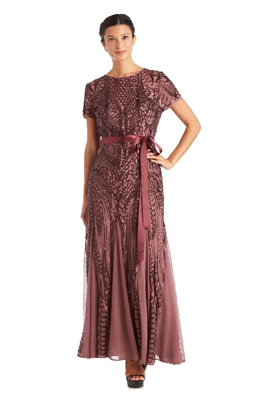 Limited Time Flash Sale R&M Richards 7285 Long Mother Of The Bride Dress Parisian Effortless Chic Style