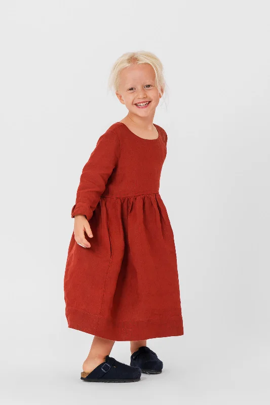 Trendy Styles Mini Me Smock Dress, Long Sleeve Formal Outfit