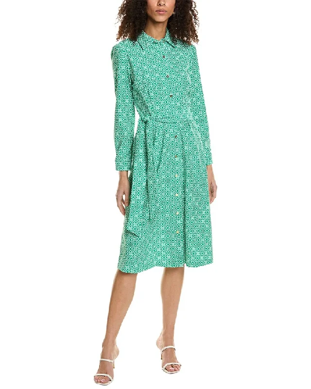 Stylish Looks Jude Connally Quinn Shirt Dress Dreamy Draping