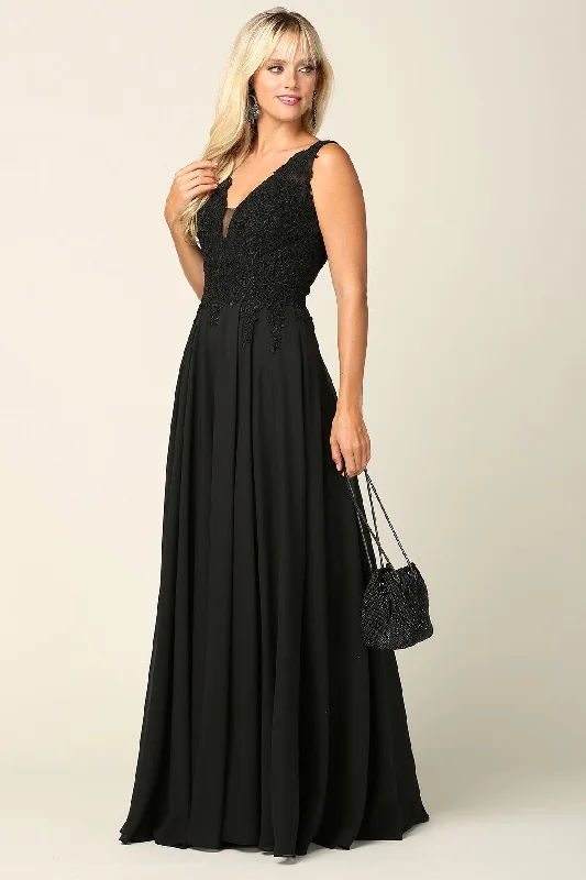 Forward Trendsetter Long Sleeveless Formal Evening Dress Alluring Design