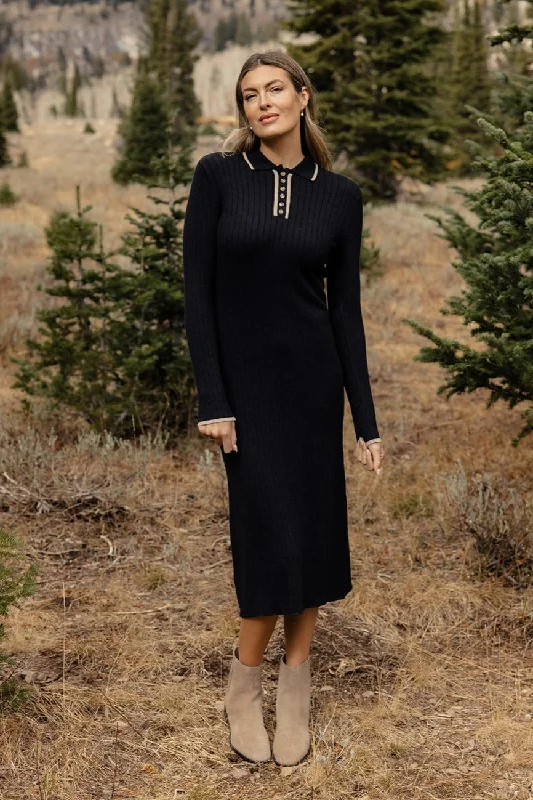 Buy More, Save More Eastside Long Sleeve Knit Dress Rustic Countryside Charm Look