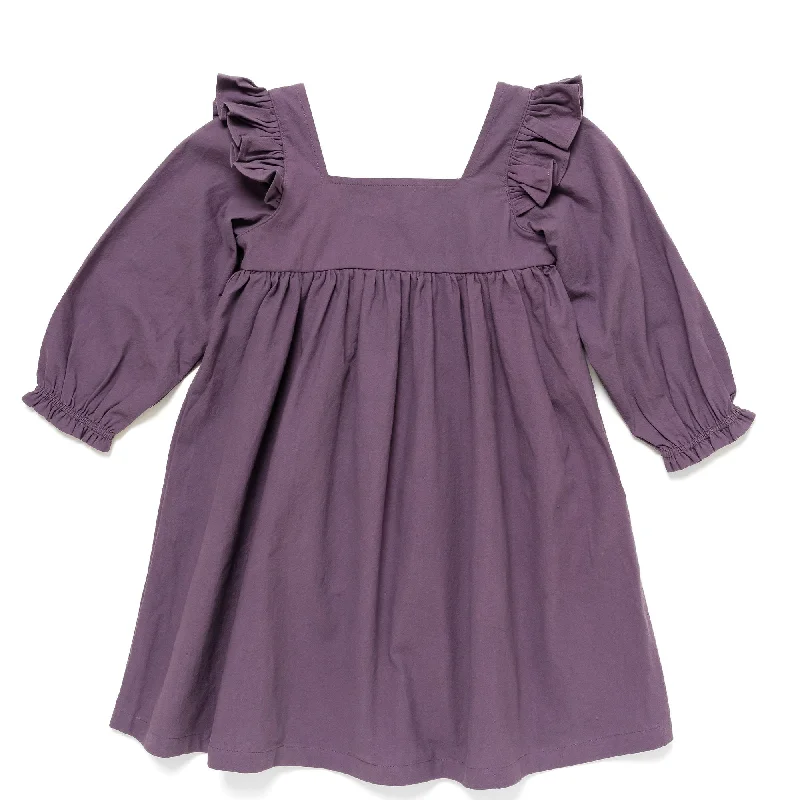 Romantic Fashion Discounts The Long Sleeve Stella Dress in Eggplant Fashion-Forward Style